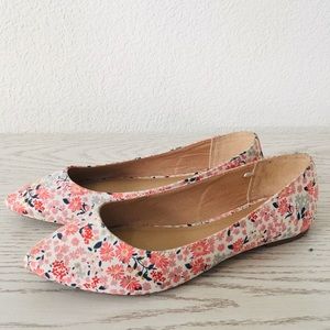 Floral flats.